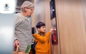 Tuyệt đối không để trẻ sử dụng thang máy một mình